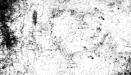 Hand drawn scattered black grunge dots or dust, grungy dirty texture for banner, poster, retro and vintage design. Black and white grunge, surface dust and rough dirty background. Grainy texture vecto - obrazy, fototapety, plakaty