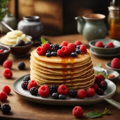 mix berry pancake