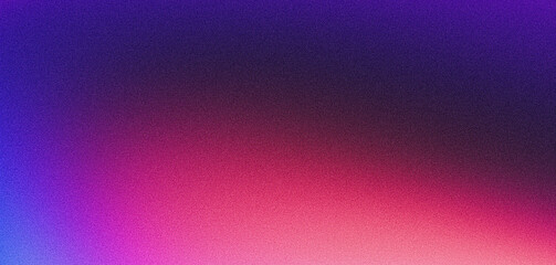 Dark blue purple grain texture gradient background magenta pink glowing color grainy poster banner design