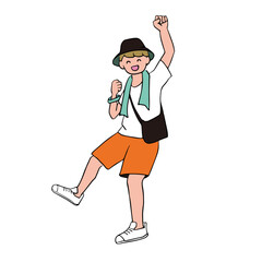 フェスイベントを楽しむ人