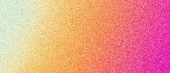 Grainy banner background orange pink abstract retro grainy gradient background noise texture effect summer poster design - obrazy, fototapety, plakaty