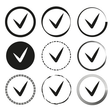 Check mark sign. Vector illustration. EPS 10.
