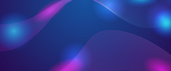 Purple violet and blue vector abstract line modern tech on neon background. Minimalist modern technology line concept for banner, flyer, card, or brochure cover