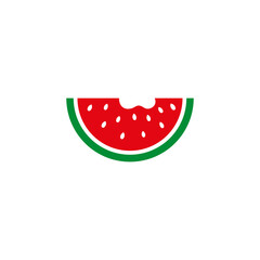 watermelon slice vector logo design. watermelon logo