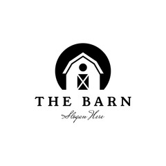 Farm barn icon logo design, Barn logo.