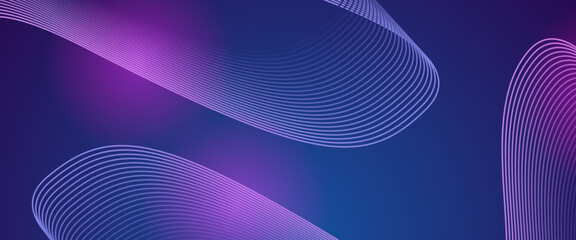 Purple violet and blue vector modern line futuristic technology background. Minimalist modern technology line concept for banner, flyer, card, or brochure cover