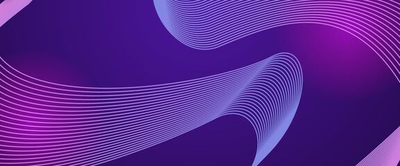 Purple violet vector abstract futuristic modern technology neon background with line. Minimalist modern technology line concept for banner, flyer, card, or brochure cover