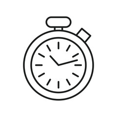Simple icon representing a clock or timer