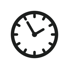 Simple icon representing a clock or timer - obrazy, fototapety, plakaty