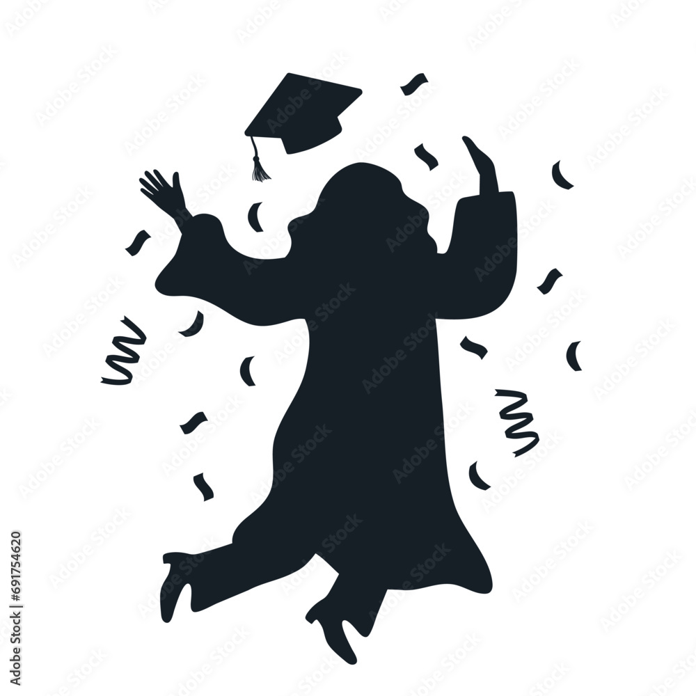 Wall mural graduation event graduate woman