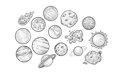 solarsystem handdrawn collection