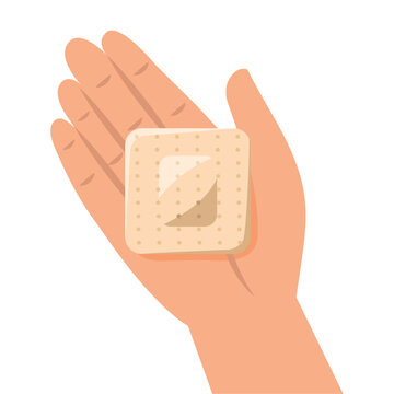 contraceptive patch in hand