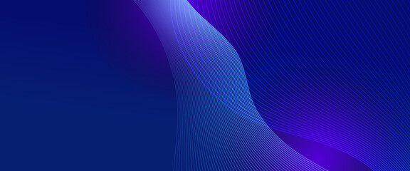 Blue vector glowing tech line modern abstract background. Abstract technology particles lines mesh background. Vector abstract graphic design banner pattern web.
