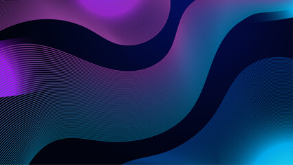 Purple violet and blue vector tech modern futuristic with line in glowing background