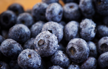 Blueberries, blueberries on a plate,
