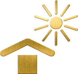 Keep Away From Heat Packaging and Recycling Symbol Warning to Store Away from High Temperatures, Vital for Product Safety and Integrity


