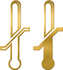Temperature Limitation Packaging and Recycling Symbol Indicating Specific Temperature Conditions for Storage, Crucial for Maintaining Product Quality

