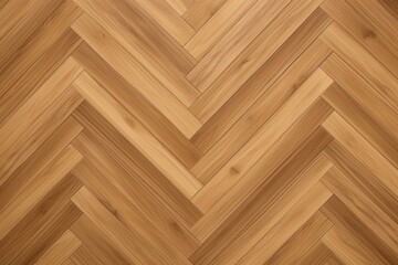 wooden floor with chevron pattern in close-up view Generative AI 