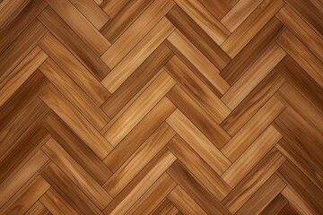 wooden floor with chevron pattern in close-up view Generative AI 