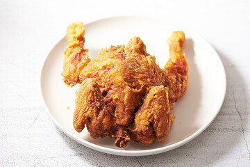 fried chicken on plate