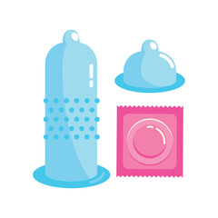 contraceptive condom illustration - obrazy, fototapety, plakaty