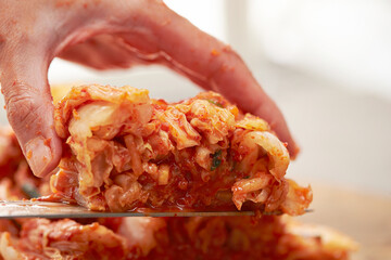 Kimchi, Korean spicy pickles dish 