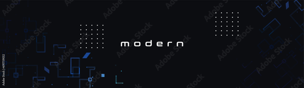 Poster modern background with futuristic and technological elements.