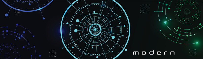 Modern background with futuristic and technological elements.