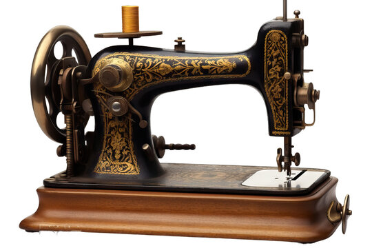 dressmaker stitch industrial handcraft design dressmaking black craft textile embroidery clothes tailor used vintage spool old fashion work thread needle clothing sew antique sewing machine