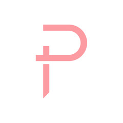 Monogram P design vector logo. Monogram initial letter mark P logo design. Monogram design vector logo. Monogram initial letter mark P logo design. Simple P monogram. Monogram P design logo