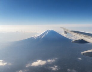 空から見た日本の富士山のイメージ