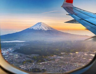 空から見た富士山のイメージ