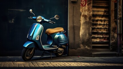 Scooter motorbike, AI generated Image