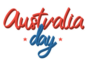 australia day lettering design