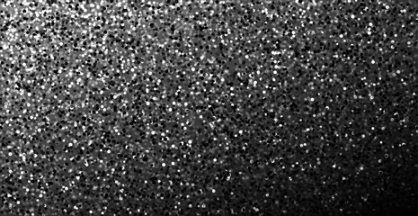 Obraz premium Black pattern with detailed glittering texture. Horizontal art banner, poster template.