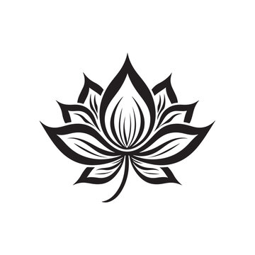 Lotus Flower Vector Images, illustration of lotus flower