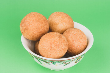 Delicious buñuelo traditional Colombian food