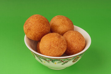 Delicious buñuelo traditional Colombian food