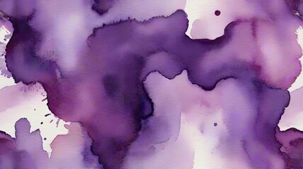 Obraz premium Abstract Illustration of watercolor stain, modern poster, dark purple and violet shape