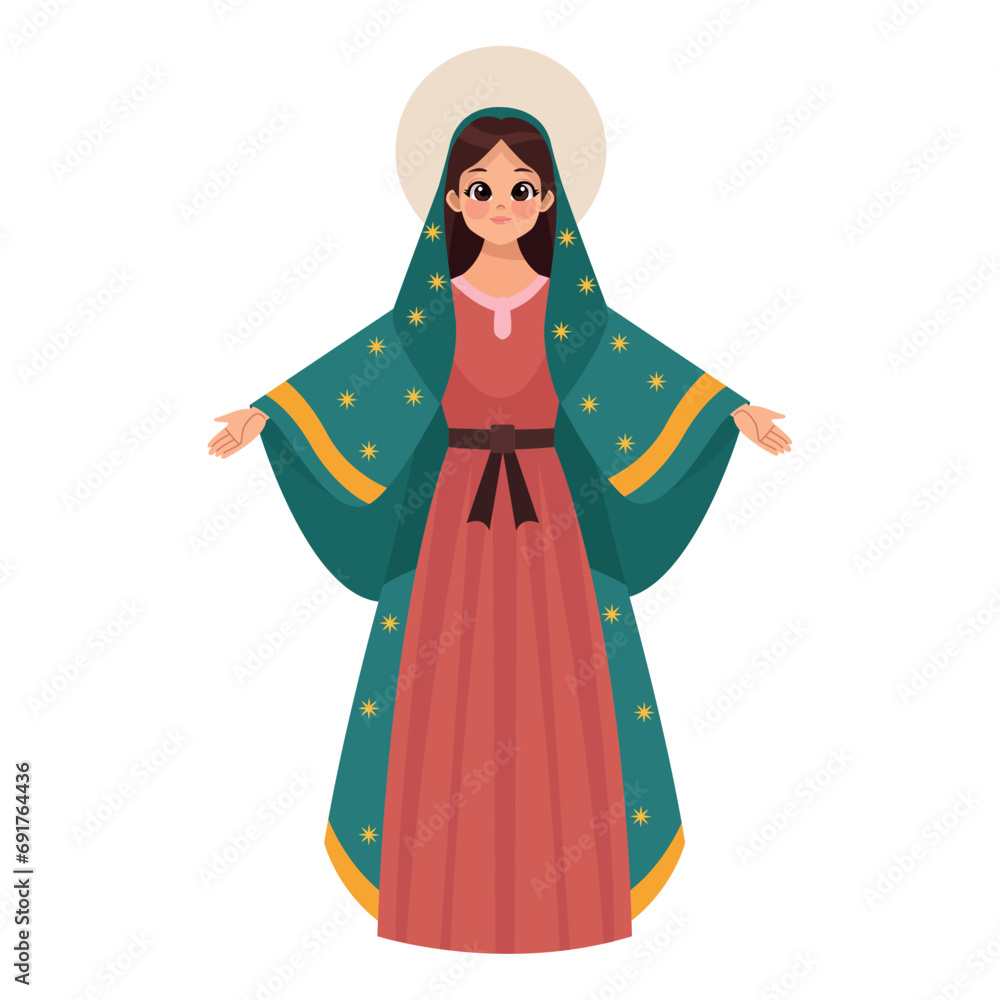 Poster virgen de guadalupe cute