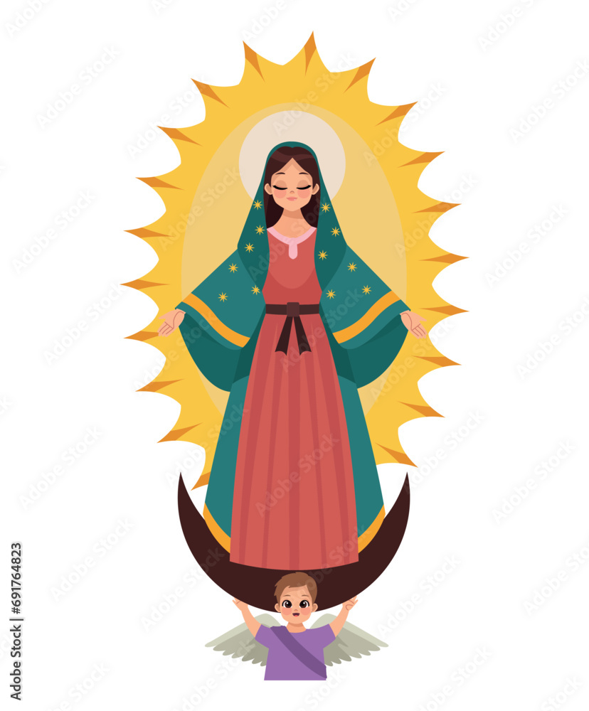 Canvas Prints virgen de guadalupe sacred