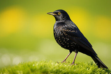 Obraz premium blackbird on a branch