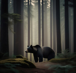 bear in the woods