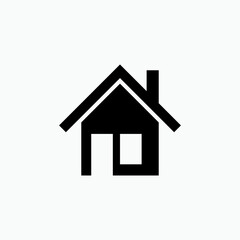 Fototapeta premium Home Icon. Residence Symbol - Vector. 
