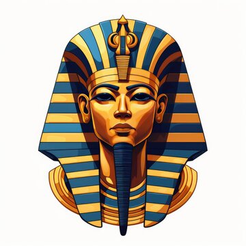 Pharaoh graphic illustration, AI generated Image