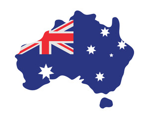 Obraz na płótnie Canvas australia map illustration