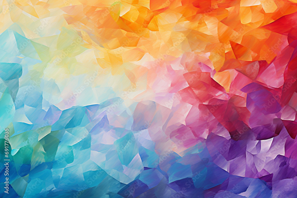 Poster abstract colorful background with triangles