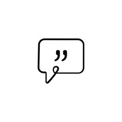Quote Line Style Icon Design