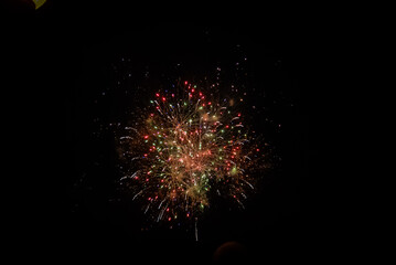 fireworks in the night sky