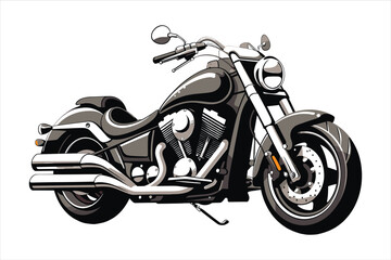 Chopper customizations vector motorcycle illustrations - obrazy, fototapety, plakaty